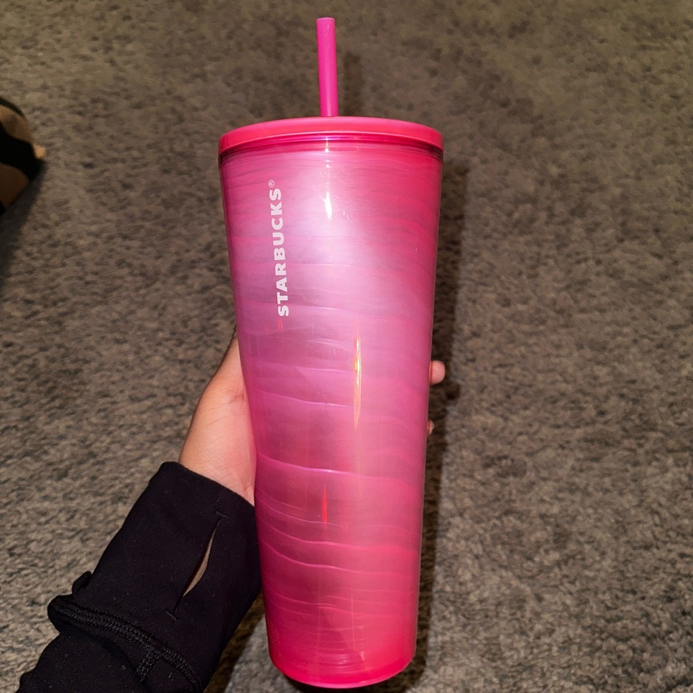 Starbucks Summer 2023 Pink Swirl Tumblr